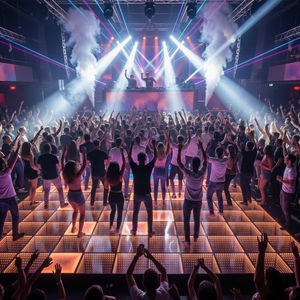 Nightclub LED dance floor