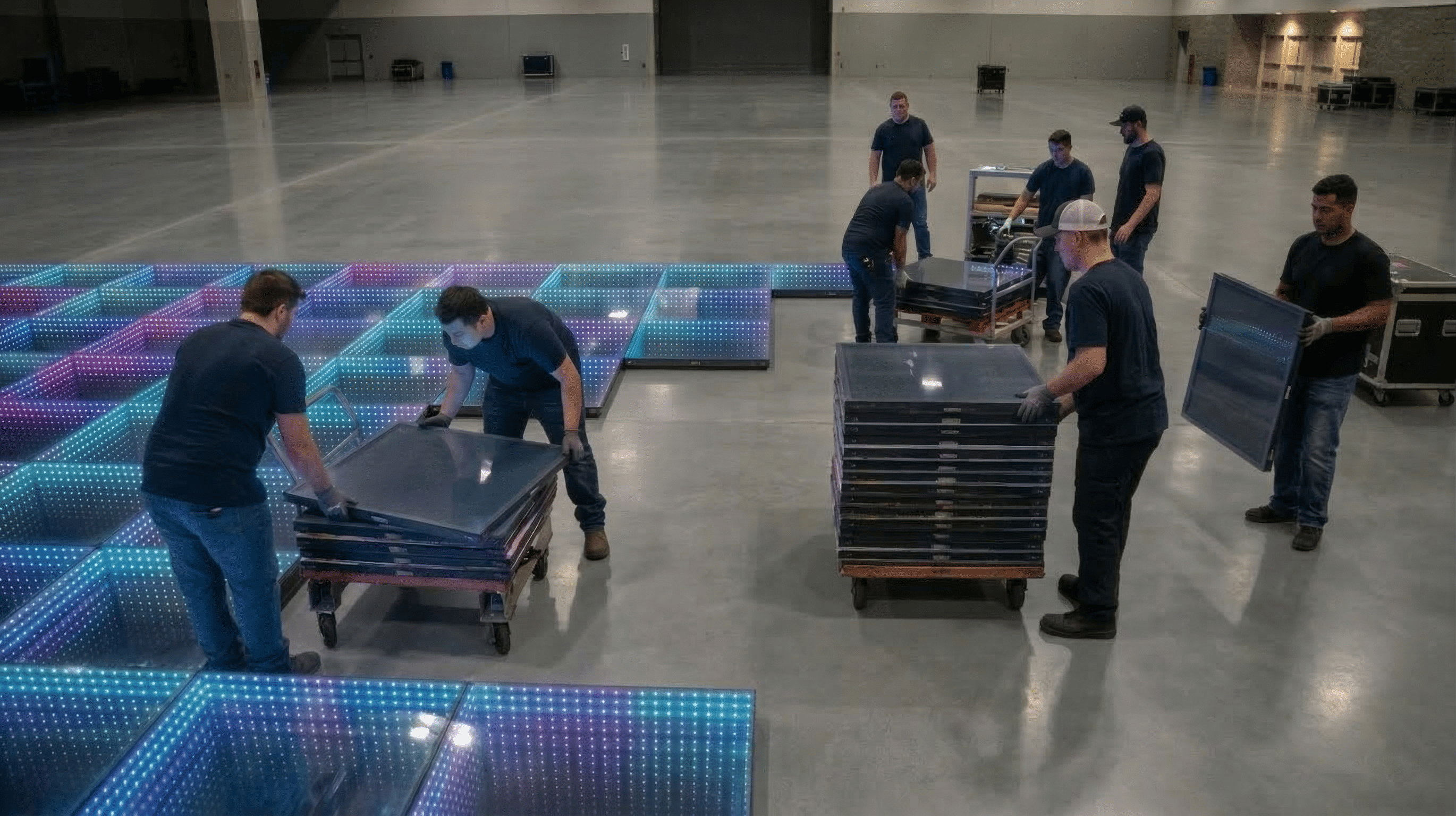 LED dance floor installation site (1)