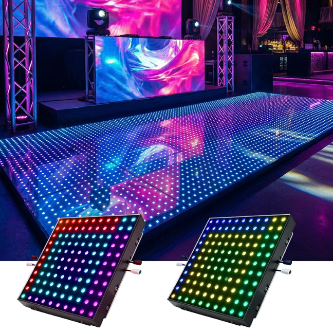YingShan Pixel LED Floor Tile Lights Nightclub Stage Scenario Application
