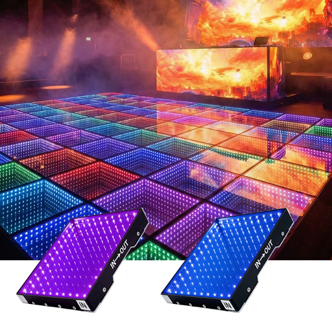 YingShan 3D Infinity LED Dance Floor for Nightclub Bar Events